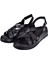Hakiki Deri Comfort Kadın Sandalet PLM-2426 Siyah 4