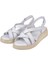 Hakiki Deri Comfort Kadın Sandalet PLM-2426 Beyaz 4