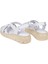 Hakiki Deri Comfort Kadın Sandalet PLM-2426 Beyaz 5