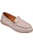 %100 Deri Comfort Kadın Babet BEE-228 Silver 1