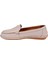 %100 Deri Comfort Kadın Babet BEE-228 Silver 3