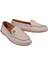 %100 Deri Comfort Kadın Babet BEE-228 Silver 4