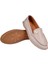 %100 Deri Comfort Kadın Babet BEE-228 Silver 5