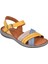 Hakiki Deri Comfort Kadın Sandalet CB-22382 Sarı Multi 1
