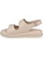 Çift Tokalı Kadın Sandalet CB-35176 Bej 3