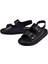 Çift Tokalı Kadın Sandalet CB-35176 Siyah 4