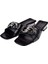 Abiye 3 cm Topuklu Kadın Terlik CB-35832 Siyah 4