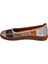Hakiki Deri Comfort Kadın Babet AHU-6031 Vizon Multi 3
