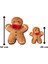 Kurabiye Adam Peluş Yastık, Uyku Arkadaşı Peluş, Yılbaşı Tay Tüyü Kumaş Kurabiye Adam 32 Cm 5