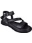 Hakiki Deri Comfort Kadın Sandalet BEL-603 Siyah 1