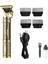 PS-033 Çelik Kasa Profesyonel T-Bıçak Saç Sakal Ense ve Çizim Tıraş Makinesi - MRK3492-6457 1