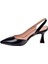 Saten Kadın Topuklu Ayakkabı PL-3100 Siyah Cilt 3