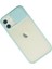 iPhone 12 Kılıf Palm Buzlu Kamera Sürgülü Silikon - Turkuaz - JUL1007-1084 3