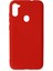 Samsung Galaxy A11 Kılıf Nano Içi Kadife Silikon - Kırmızı - JUL2707-4216 1