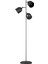 Flexart Modern 3 Başlıklı Siyah Metal Lambader 4