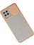 Samsung Galaxy A22 Kılıf Palm Buzlu Kamera Sürgülü Silikon - Pembe - JUL8510-8807 3
