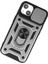 iPhone 15 Kılıf Pars Lens Yüzüklü Silikon - Gümüş - JUL3691-3717 3