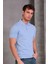 Erkek Slim Fit Pamuklu Yumuşak Doku Nefes Alan Kumaş Yakalı Tişört 1