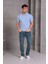 Erkek Slim Fit Pamuklu Yumuşak Doku Nefes Alan Kumaş Yakalı Tişört 3