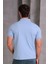 Erkek Slim Fit Pamuklu Yumuşak Doku Nefes Alan Kumaş Yakalı Tişört 4