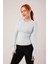 Uzun Kollu Basic Bebe Mavisi Bluz 1