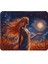 Başak Burcu Desenli Tip Kaymaz Taban Optik Bilgisayar Notebook Burçlar Mouse Pad Mauspad 17X 21 cm 1