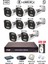 8 Kameralı Ip Güvenlik Kamerası Seti Sesli 4mp Gece Renkli Su Geçirmez 1506S 320GB 2