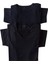 Tişört V Yaka-Sıfır Yaka 2'li Ekonomik Paket Pamuklu Cotton Modal Siyah Slim Fit Ekstra Esnek Unisex Yvsb1-3 4