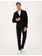 Erkek Siyah Ex. Slim Fit %100 Yün Kruvaze Takım Elbise 50316451-VR046 1