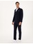 Erkek Lacivert Ex. Slim Fit %100 Yün Kruvaze Takım Elbise 50316451-VR033 4