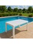 Violet Rattan 80X140CM 6lı Camlı Bahçe Mutfak Masa Takımı Antrasit 3