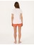Kadın Beyaz Kısakollu Şort Pijama Takımı 50319057-VR013 5