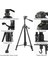 Profesyonel Alüminyum Tripod 360° Ayarlanılabilir Panoramik Başlık Su Terazili Telefon Tutucu 175CM 2