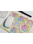 Sevimli Çiçekli Gökkuşağı Desenli Pastel Renkli Kawaii Tasarım Hediyelik Mouse Pad 1