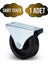 Sabit Tabanlı Masa Tekeri Sehpa ve Dolap Tekeri(Teker ÇAPI:28MM YÜKSEKLIK:40MM)(KROM-SİYAH) 1