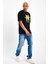 Süperlife Erkek Bisiklet Yaka Regular Fit N Baskılı Tişort SPR22TS113 3