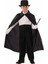 Sihirbaz Pelerini 90 cm ve Sihirbaz Şapkası Siyah Renk Çocuk Boy - MRK1747-7075 1