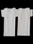 Tişört V Yaka-Sıfır Yaka Pamuklu Cotton Slim Fit Beyaz 2'li Avantajlı Paket Unisex Bvsb1-4 8