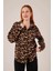Leopar Desen Rahat Kalıp Gömlek 1