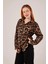 Leopar Desen Rahat Kalıp Gömlek 3