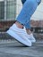 J094 Bağcıklı Ortopedik Taban Erkek Sneaker Günlük Ayakkabı Bt Beyaz 5