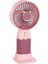Taşınabilir Mini Fan, Şarjlı, Sessiz, Güçlü, Serinleten Masaüstü Vantilatör, Pembe Renk 2