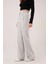 Bol Paça Piliseli Gri Pantolon 3