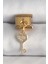 316L Çelik Gold Renk Sallantı Zirkon Taşlı Kalpli Anahtar Model Nomination Charm 1