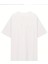 Baskılı Oversize Bisiklet Yaka T-Shirt - Beyaz 4