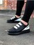 J029 Bağcıksız 3 Bant Lastikli Legend Ortopedik Taban Erkek Sneaker Günlük Ayakkabı St Siyah/beyaz 2