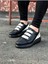 J029 Bağcıksız 3 Bant Lastikli Legend Ortopedik Taban Erkek Sneaker Günlük Ayakkabı St Siyah/beyaz 3