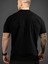 Baskılı Oversize Bisiklet Yaka T-Shirt - Siyah 2