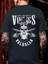 Baskılı Oversize Bisiklet Yaka T-Shirt - Siyah 2