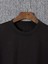Baskılı Oversize Bisiklet Yaka T-Shirt - Siyah 2